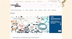 Desktop Screenshot of metissageperles.com